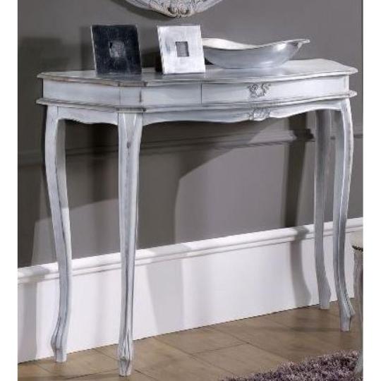 domus feher antikolt kopottas patinazott provanszi country klasszikus konzol konzolasztal butor nappali vintage shabby fiatalos vilagos tomorfa fa.JPG